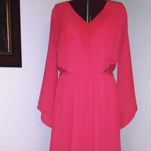 Charlotte Russe Long Sleeve Orange Dress Size XL